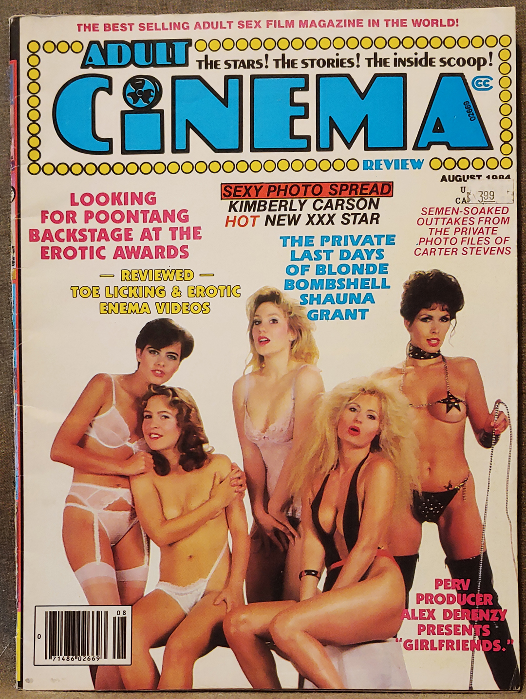 Adult Cinema Review - August 1984 - Vintage Adult Magazine - XXX Hardcore picture photo