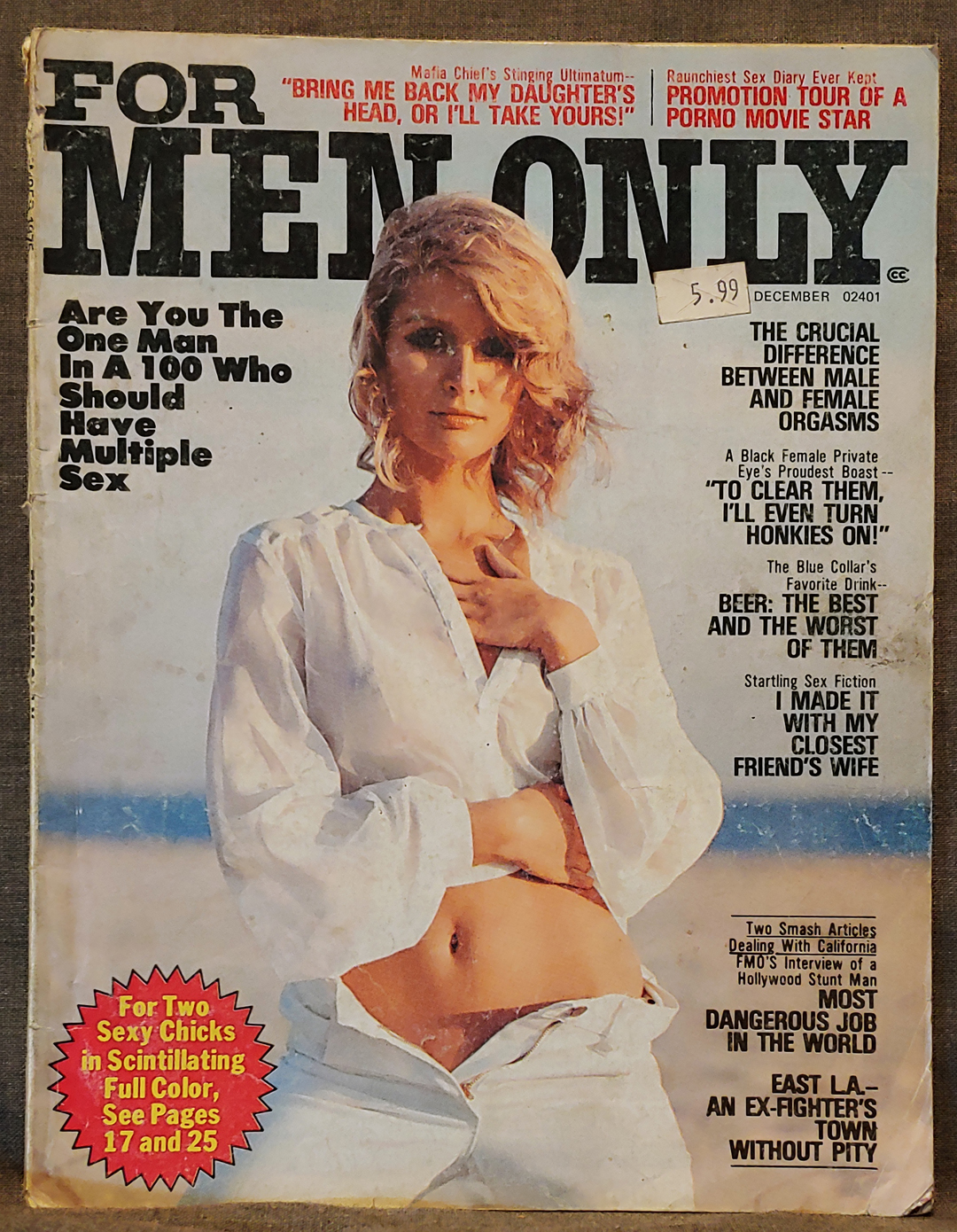 For Men Only - December 1975 - Vintage Adult Magazine - pic