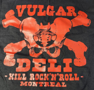 Vulgar Deli - Black T-Shirt - Red Kill RnR / Pelvis (XXXL)